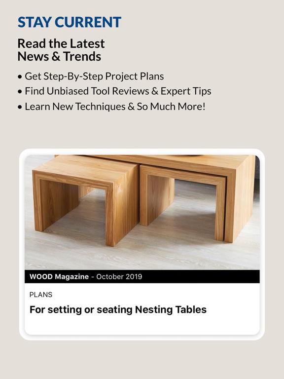 Wood Magazine iPad screenshot 4 - Lifestyle app