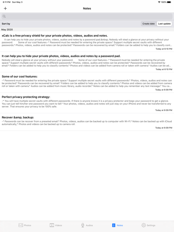 Secret Photo Vault-TT Album iPad screenshot 4 - Utilities app