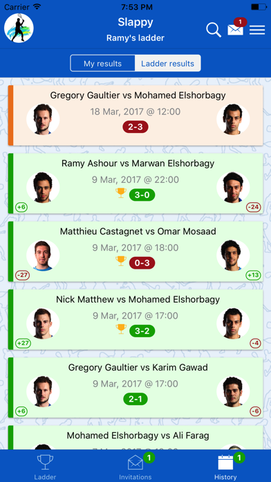 Slappy - Sports Ladder App Screenshot