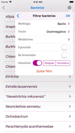 Captura de pantalla de Guía Mensa en iPhone 6