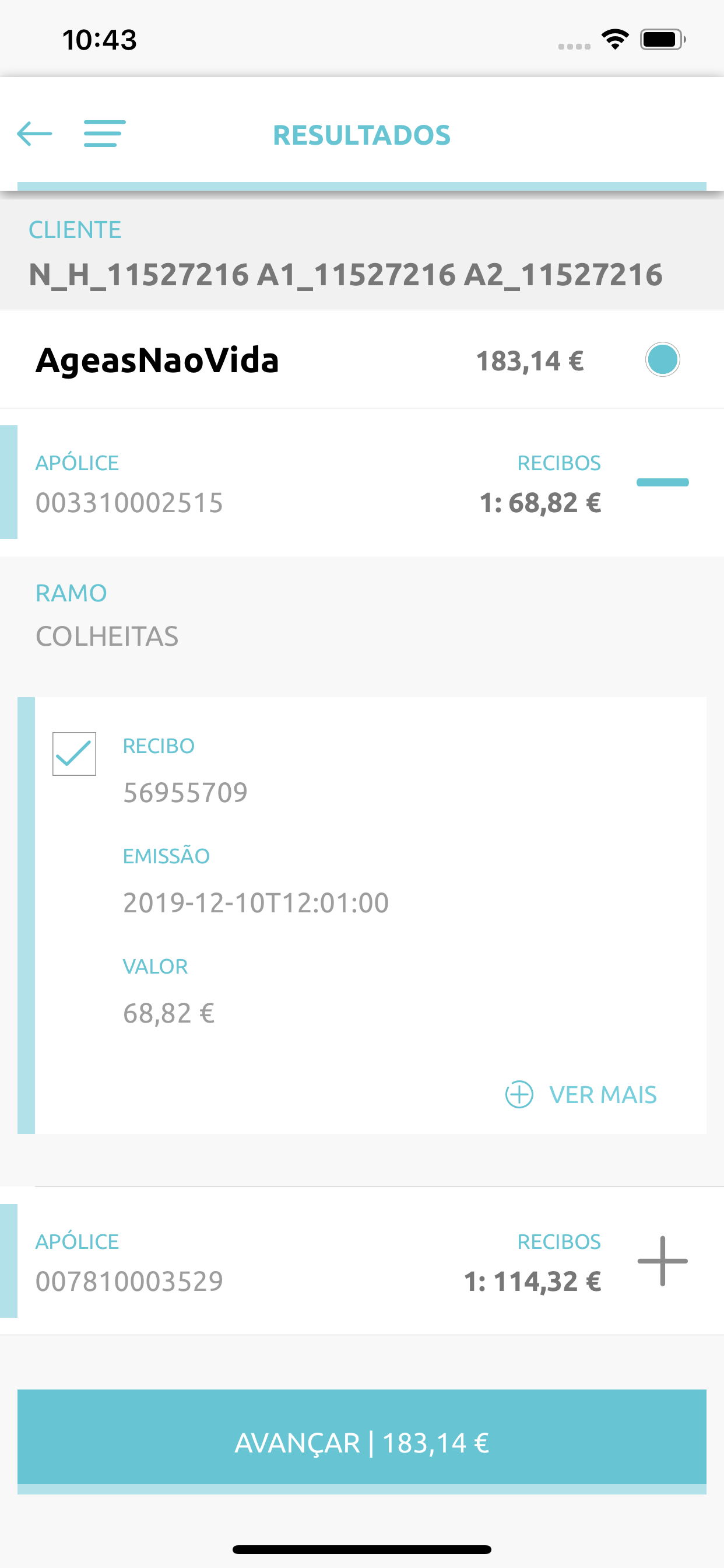 AgeasON+ Pagamentos