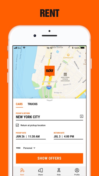 SIXT rent. share. ride.