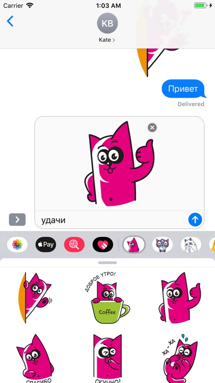 Pinky Cat Stickers