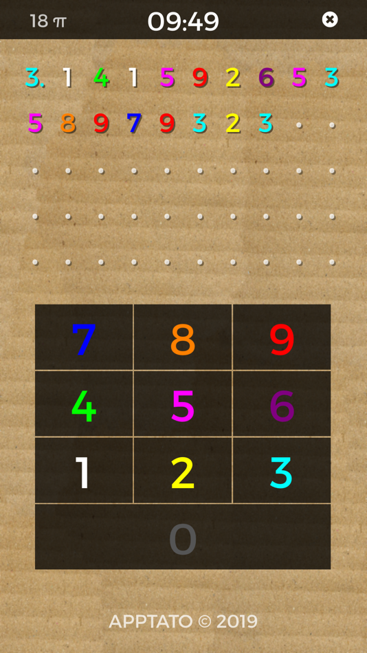 #2. Pi Digits Memory Game (iOS) 由: Peter Li