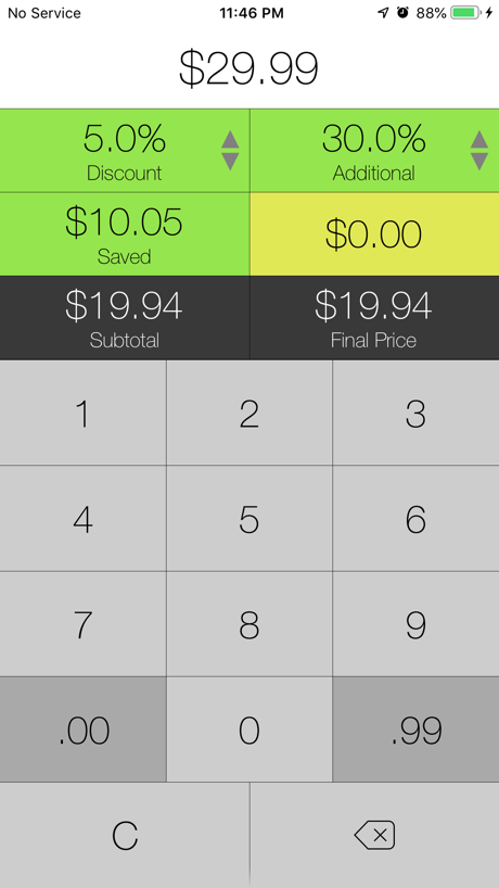 Sale Price + Tax Calculator 的 App Store 截图 6