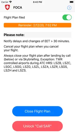 Swiss SAR Alerts iPhone image 2
