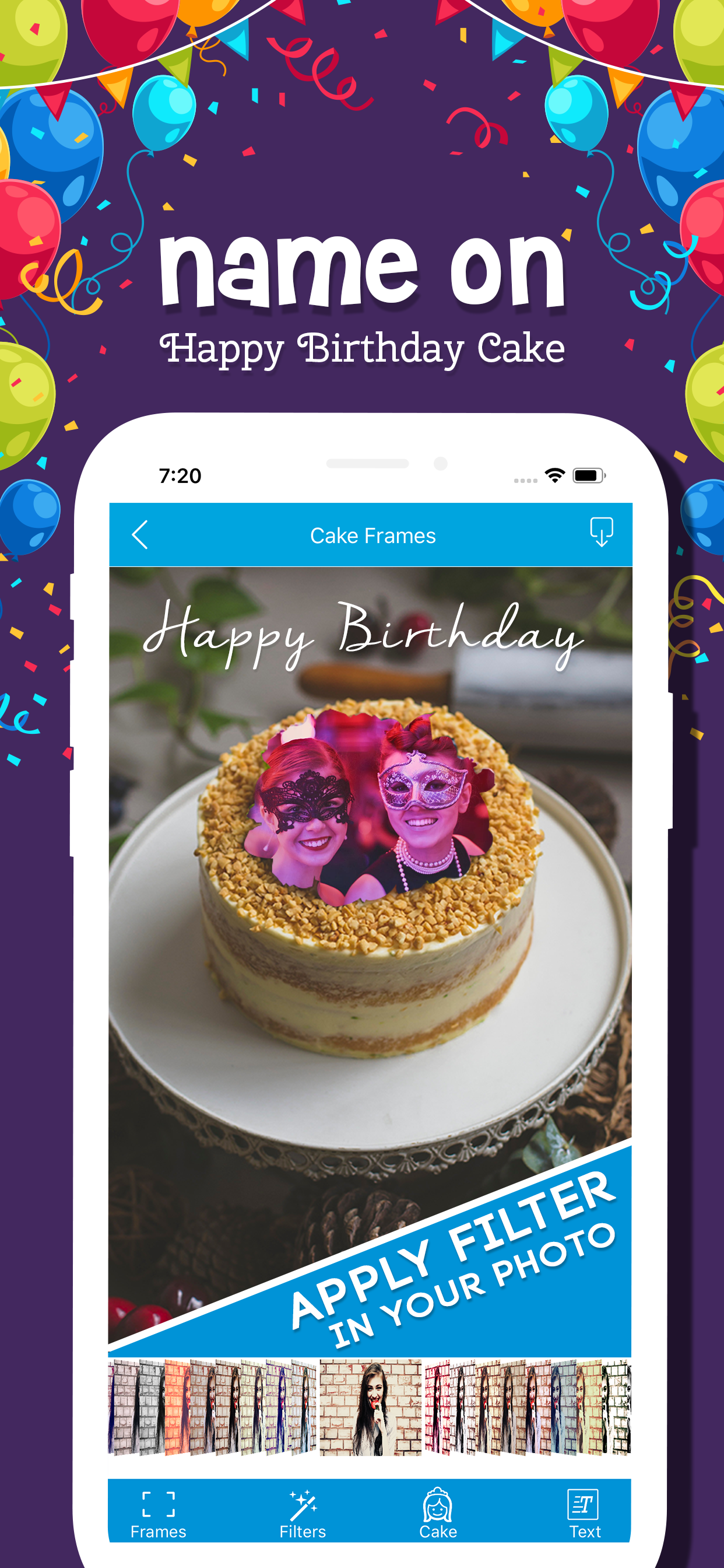 Name On  Happy Birthday Cake