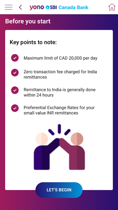 YONO SBI Canada Screenshot