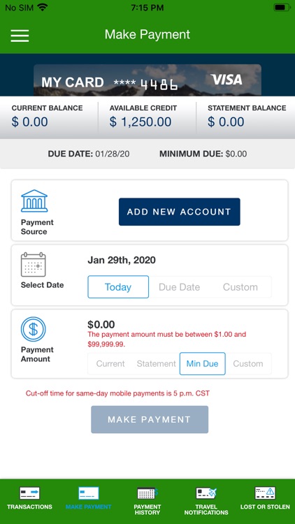 Kinzua Credit screenshot-3