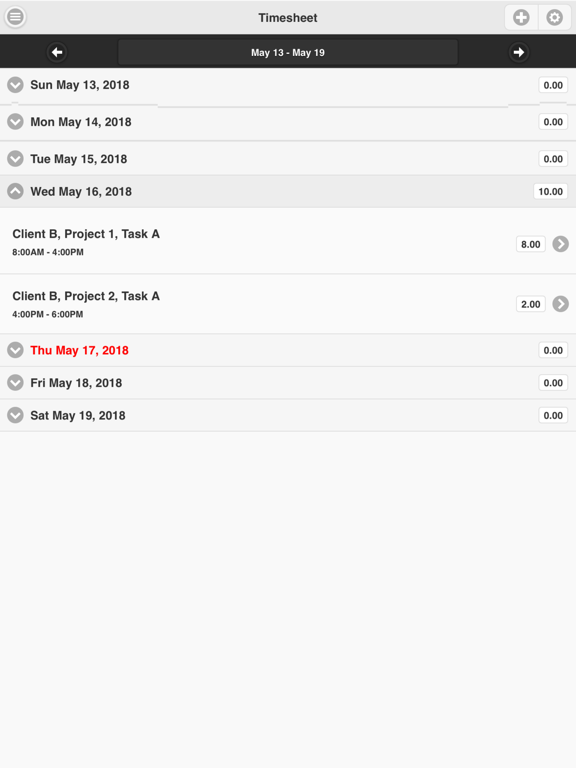 PacificTime iPad screenshot 2 - Business app