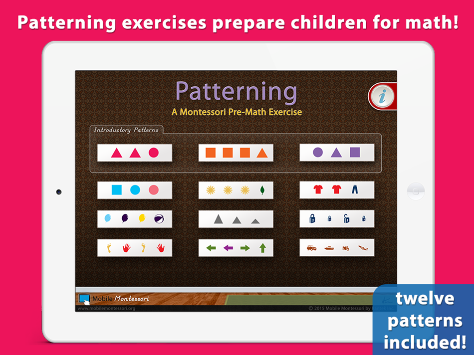 Montessori Pre-Math Patterning - 1.4 - (iOS)