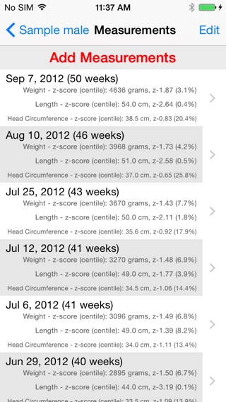 Preterm Growth Tracker Proのおすすめ画像2