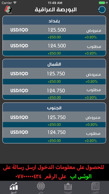 البورصة العراقية Iraq Borsa screenshot-4