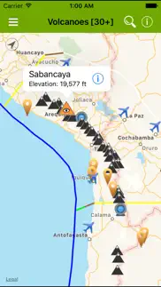 volcanoes: map, alerts & ash iphone screenshot 1