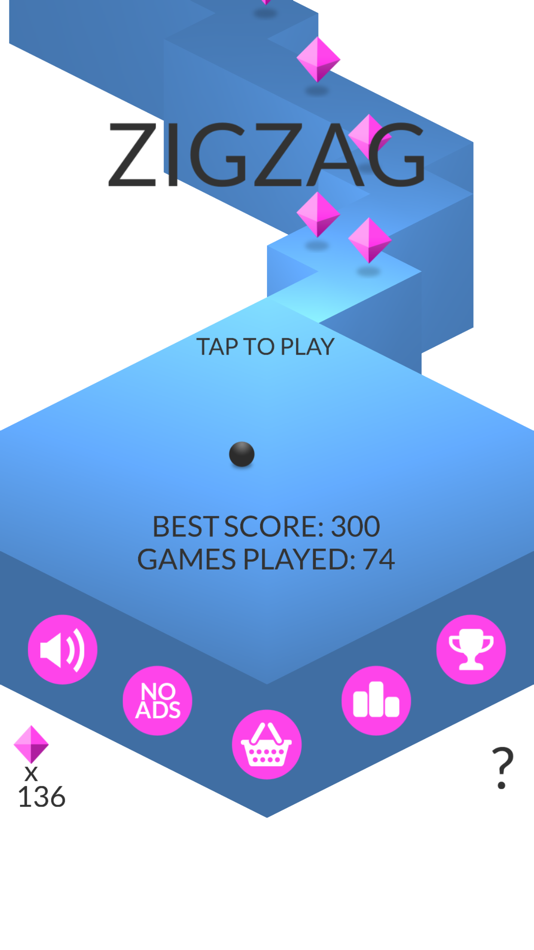 #1. ZigZag (iOS) Bởi: Ketchapp