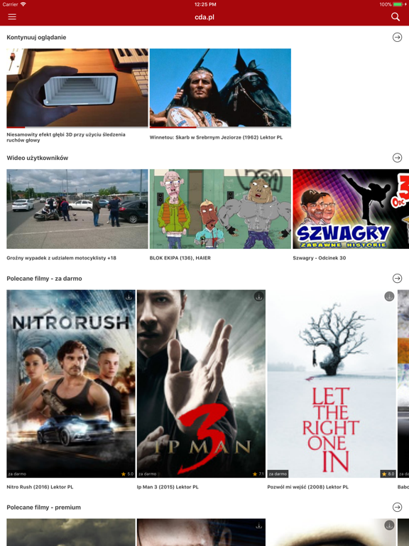 cda.pl iPad screenshot 2 - Entertainment app