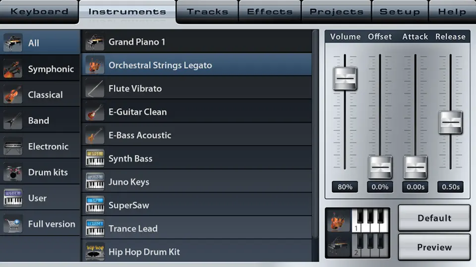 Скриншот Music Studio Lite на iPhone 2