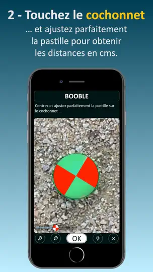 Capture d'écran de Booble (pour La Pétanque) sur iPhone 3
