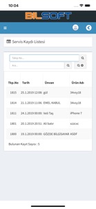 Bilsoft Teknik Servis screenshot #4 for iPhone