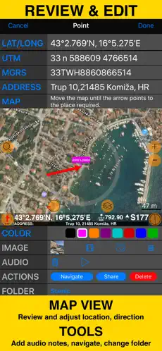 Tangkapan 6 GPS Cámara 55. Foto+ubicación. iphone