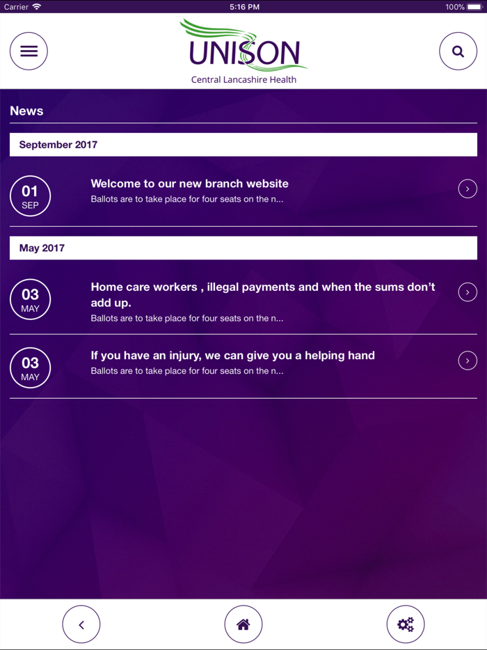Unison Central Lancashire