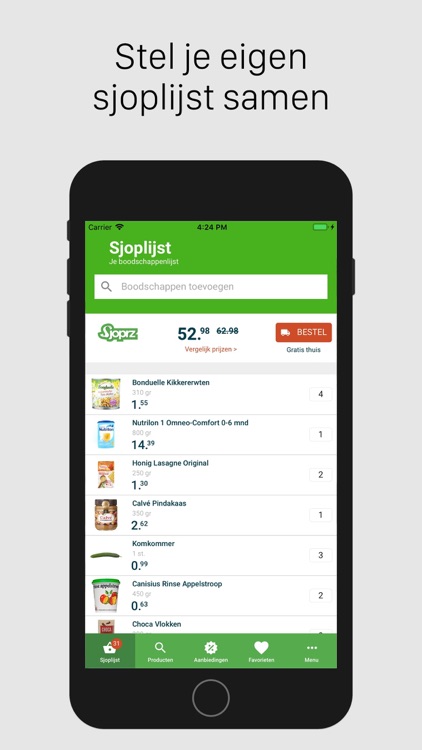Sjoprz: Dé boodschappen-app