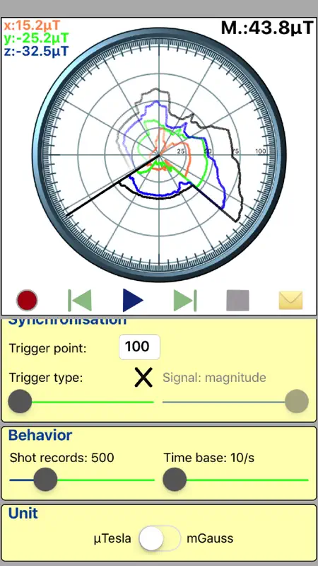 Gauss Tesla Meter screenshot 2 of 4