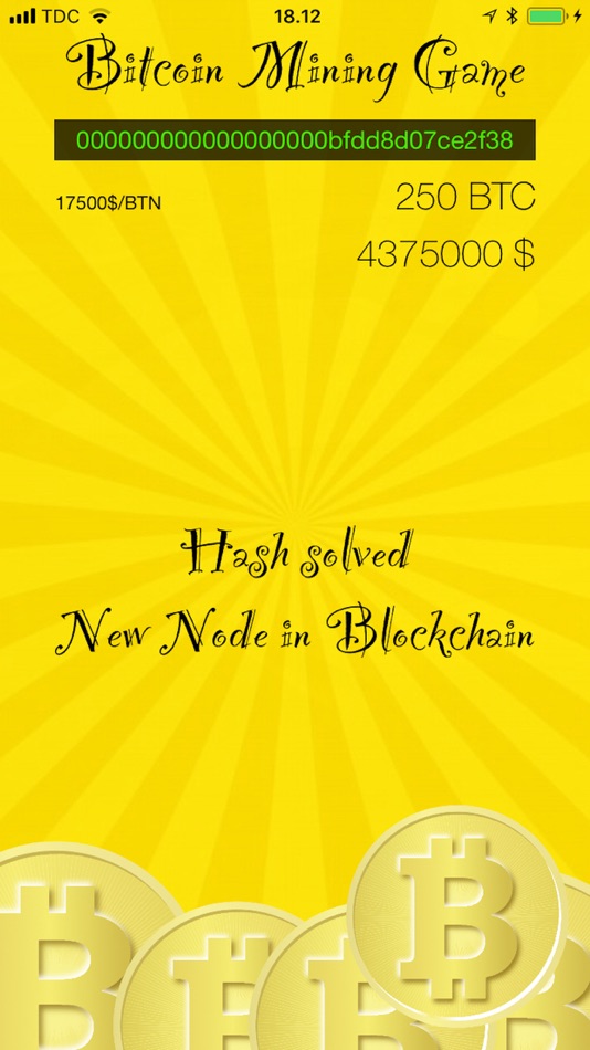 #5. Bitcoin Mining Game (iOS) Podle: Bo Kalvslund