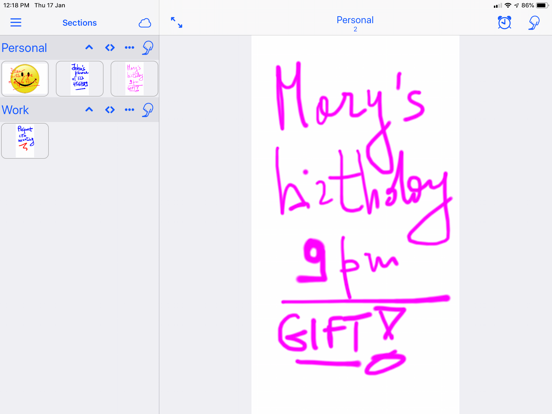 PocketJot - Handwritten Notes iPad screenshot 4 - Productivity app