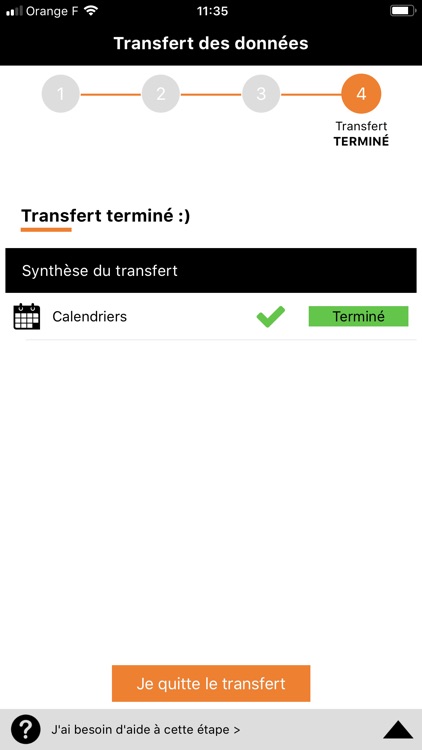 Transfert des données screenshot-6