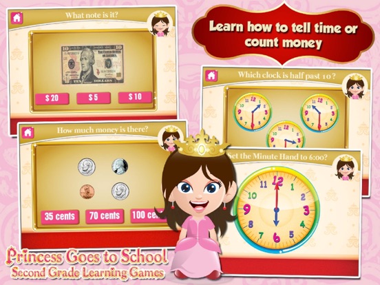 Screenshot #6 pour Princess Grade 2 School Games