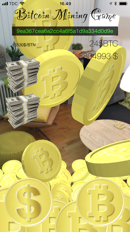 #4. Bitcoin Mining Game (iOS) Podle: Bo Kalvslund