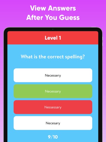 Spelling Test Quiz - Word Gameのおすすめ画像2