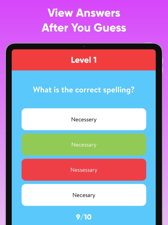 Spelling Test Quiz - Word Gameのおすすめ画像2