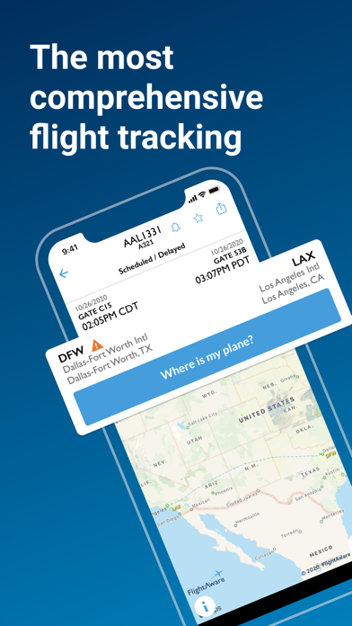 FlightAware Flight Tracker Screenshot
