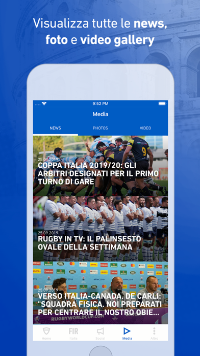Federazione Italiana Rugby Screenshot