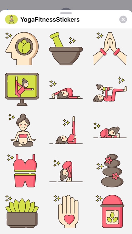 Yoga & Fitness Stickers screenshot-3