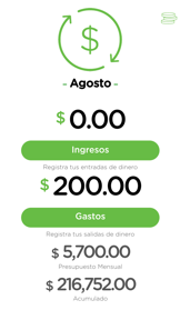Presupuesto Mensual screenshot