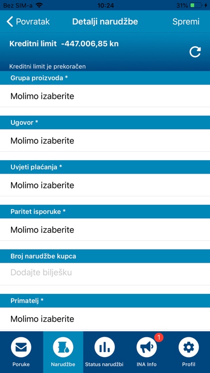 myISA – Mobilno naručivanje