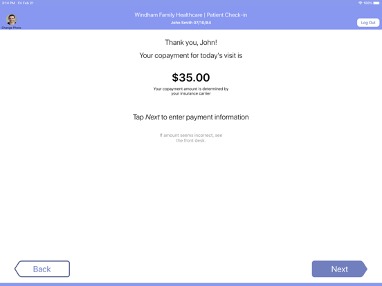 Screenshot #5 pour AdvancedMD Patient Kiosk