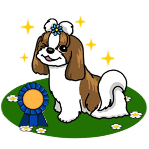 Adorable Shih Tzu Dog Sticker