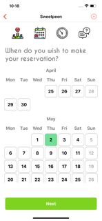 Sweetpeen Reservations Cyprus screenshot 2