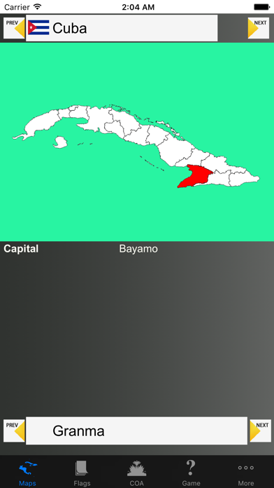 Central America state maps Screenshot