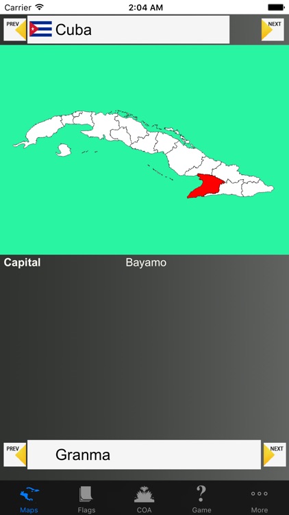 Central America state maps