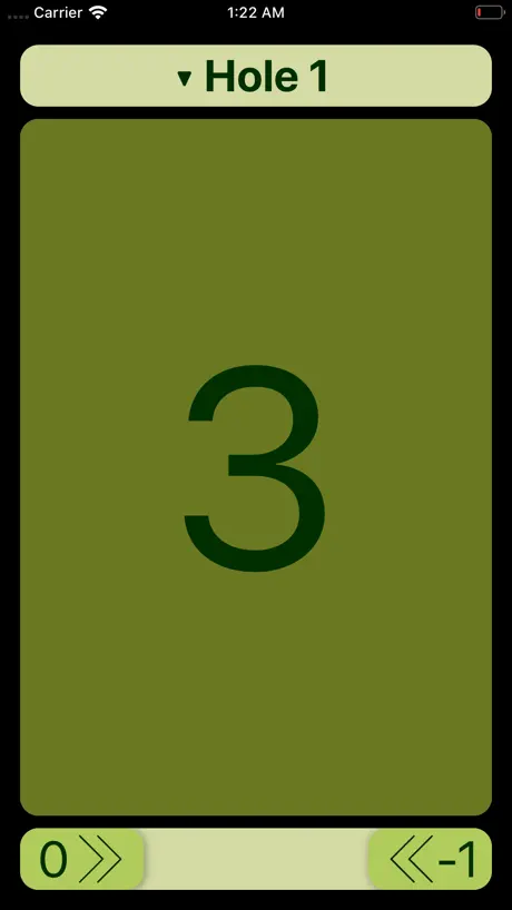 FlinkGolf - Scorecard