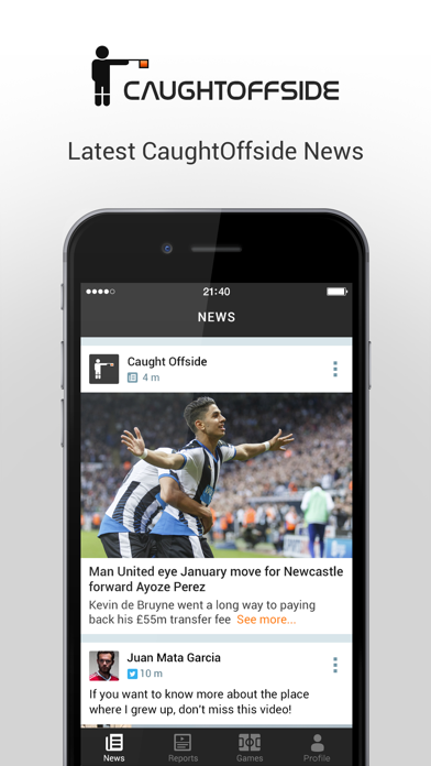 Caught Offside Screenshot 1 - AppWisp.com Caught Offside Screenshot 1 - AppWisp.com