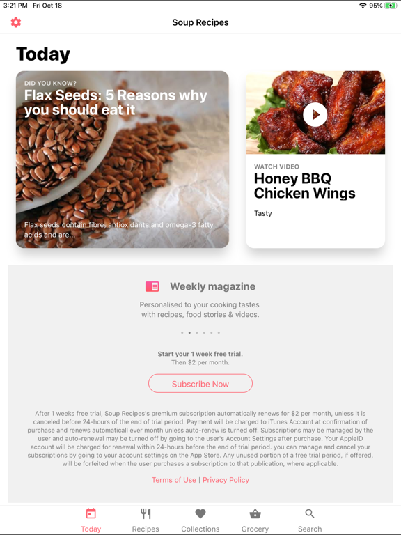 Healthy Homemade Soup Recipes iPad screenshot 2 - Food & Drink app