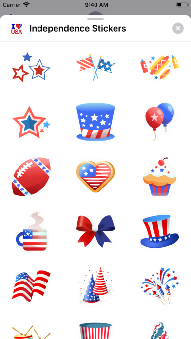 Screenshot #3 pour 4th of July Stickers ⋆