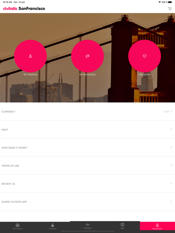 San Francisco Guides Civitatis iPad screenshot 4 - Travel app