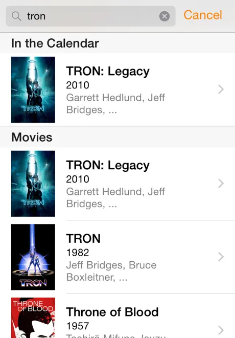 Movieday: your movie calendar